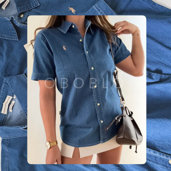 Denim Manga corta